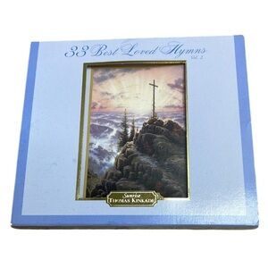 Thomas Kinkade '33 Best Loved Hymns Vol. 2' Sunrise Art Print CD Postcard
